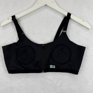 Motif Medical Hands-Free Pumping Bra Black Adjustable Size XS-L Front Zip